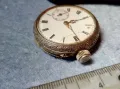Стар ШВЕЙЦАРСКИ СРЕБЪРЕН ДЖОБЕН ЧАСОВНИК СРЕБРО 925 с КРАСИВО РЪЧНО ОРНАМЕНТИРАН КОРПУС иКАПАК 48389, снимка 4