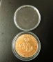 Позлатена испанска монета в капсула, снимка 3