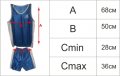 Баскетболен екип Мaxi, синьо-бяло с номера на гърба от 4 до 13. Центата е за комплект от 10 екипа., снимка 4