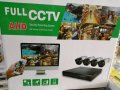 CCTV Комплект 4 камери + DVR за вътрешно / външно видео наблюдение нощно виждане, снимка 1