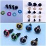 Кутия 100 бр черни очички на винт 6-12мм, амигуруми аксесоари,  декорация кукли, снимка 6