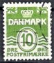 Дания, 1950 г. - пощенска марка, подпечатана, 1*1, снимка 1