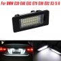 LED плафони/светлини за регистрационен номер на БМВ/BMW Е39 Е60 Е82 E70 E90 Х1/3/4/5/6, снимка 1 - Части - 31313113