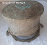 Бакъри, бакърчета, менци, менчета и Гравирана метална купа / ваза, метал месинг бронз, стара, снимка 12