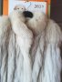 Топъл пухкав елек с богат косъм от Сибирска Лисица , снимка 1 - Елеци - 31546161