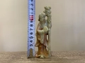 Каменна фигурка на старец, ръчна резба, приблизително XIX век, снимка 2