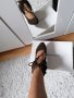 Велурени елегантни обувки, снимка 1 - Дамски ежедневни обувки - 30351693