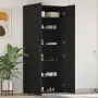 vidaXL Шкаф за обувки 80 x 35.5 x 180 см Инженерна дървесина Черно, снимка 2