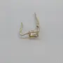Единична златна обеца Сърце с циркон 14K (585) – 0.50 гр., снимка 6