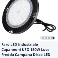 Индустриален LED прожектор UFO Warehouses 150W Студена светлина  LED 15000LM, снимка 1 - Други - 40373761