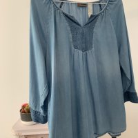 Дънкова блуза в размер L, снимка 2 - Блузи с дълъг ръкав и пуловери - 44175192