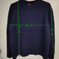 Massimo Dutti дамски пуловер вълна и кашмир, Л, снимка 3 - Блузи с дълъг ръкав и пуловери - 44700565