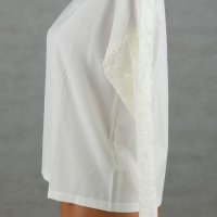 Дамска блуза в цвят екрю марка Foggy , снимка 3 - Блузи с дълъг ръкав и пуловери - 37232936