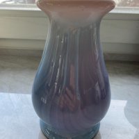 ✅стара ваза , опалово стъкло, цветно, снимка 2 - Вази - 35091992