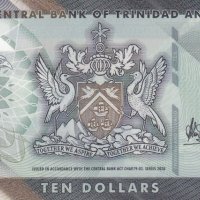 10 долара 2020, Тринидад и Тобаго, снимка 1 - Нумизматика и бонистика - 35338259