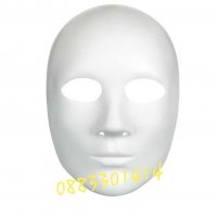 Карнавална маска Бяло лице Helloween Хелоуин , снимка 2 - Други - 30464089