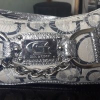 Официална чанта в сребристо на Gina I Vicky, снимка 1 - Чанти - 34054773