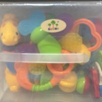 Комплект 11 образователни играчки с дрънкалки и гризалки за новородени за бебета 0-12 месеца, снимка 8 - Дрънкалки и чесалки - 44387478
