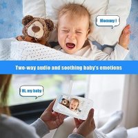 Нов Монитор за Бебе с Панорамна Камера и Двупосочен Звук, снимка 7 - Бебефони - 42549107