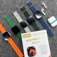 Комплект Smart часовник + TWS слушалки W26 Pro Max ULTRA, снимка 6 - Смарт часовници - 42318661