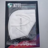 KN95 /FFP2 Предпазни маски за лице бели и черни, снимка 3 - Медицински консумативи - 31748081