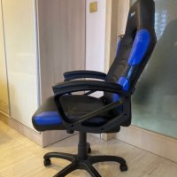Геймърски стол Arozzi, еко кожа, син, снимка 4 - Аксесоари - 42915146