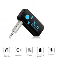 Bluetooth Audio Aux Adapter блутут адаптер с микрофон, снимка 3 - Радиокасетофони, транзистори - 29654949