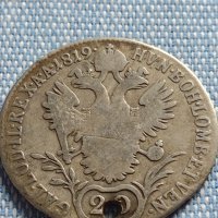 Сребърна монета 20 кройцера 1819г. Франц първи Виена Австрия 26759, снимка 12 - Нумизматика и бонистика - 42888359