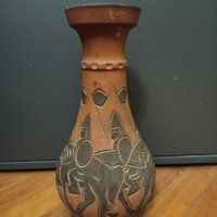 Стара СОЦ глинена ваза - СБХ, снимка 1 - Антикварни и старинни предмети - 31616944