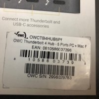 Macbook OWC Thunderbolt 4 Hub, снимка 6 - Други - 44350734
