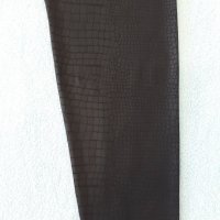 Дълъг клин еластичен черен релефен луксозен принт- като змийска кожа , снимка 5 - Клинове - 37246300