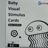  Ново! Двустранни Черно-бели шаблони за визуално стимулиране и логика за деца, снимка 7 - Образователни игри - 36886363