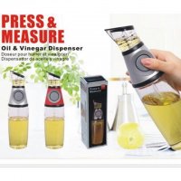 Диспенсър за олио и оцет Press and Measure, снимка 2 - Аксесоари за кухня - 31362226