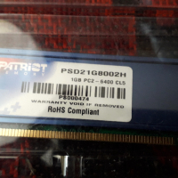 Рам памет Patriot 1 GB (2 броя), снимка 2 - RAM памет - 44605296