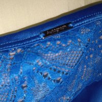 Autograph XXXXL - Луксозни бикини от сатен и дантела в електриково синьо, снимка 7 - Бельо - 42929627