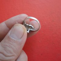 Сребърен пръстен с камъни 925, снимка 3 - Пръстени - 42208630