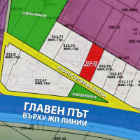 Парцел за жил. строителство 300кв.м, коматевско шосе, до Била и комплекс Аримекс, снимка 1 - Парцели - 44305551