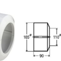 WC връзка за тоалетна на 22.5* и права 150мм, ф110., алпийска бяло, снимка 3 - Други стоки за дома - 44291701
