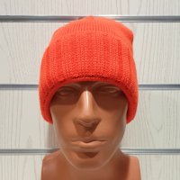 Нова зимна шапка Марекс с подгъв в неонов цвят, снимка 8 - Шапки - 30820248