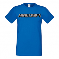 Мъжка тениска майнкрафт Minecraft Logo 2,Minecraft,Игра,Забавление,подарък,Изненада,Рожден Ден., снимка 3 - Тениски - 36496532