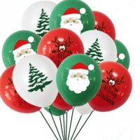 Коледни Коледен Обикновен надуваем латекс латексов балон парти, снимка 1 - Други - 31709799