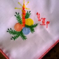 копринена кърпичка ЧНГ, ръчно рисувана и поръбена, снимка 1 - Антикварни и старинни предмети - 29279054