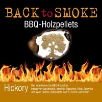 Дървени пелети за барбекю Back to smoke - Хикори, снимка 1 - Барбекюта - 36746297