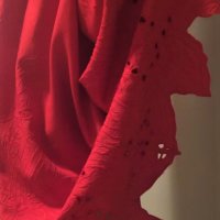 Елегантен комплект, Червен летен костюм, Комплект с пола, снимка 4 - Рокли - 44231353