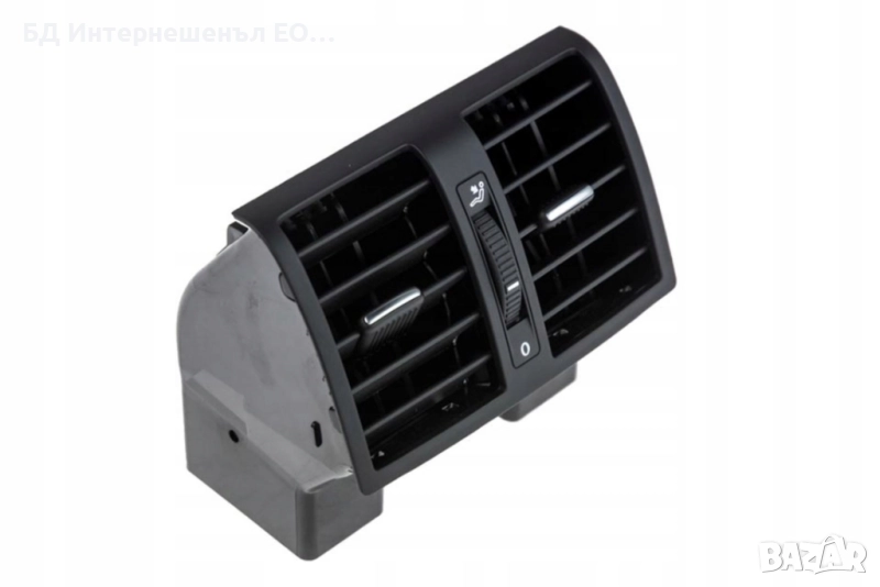1T0819203B  Централен заден въздуховод, VW Touran 1T, Caddy MK3, Черен, снимка 1