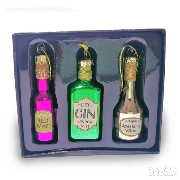 Коледни играчки „Коктейли“, снимка 1