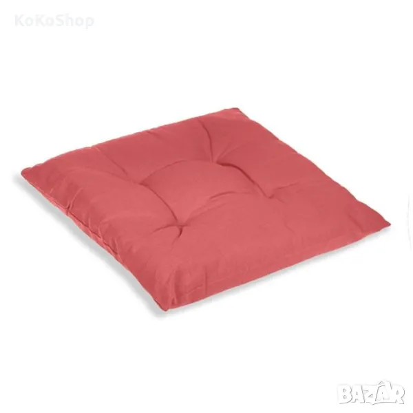 Розова възглавница  за стол-38х38х5 см./декоративна възглавница, снимка 1