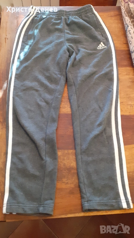 анцунг долнище детско Адидас Adidas 11-12 години, плътно, цвят тъмно, снимка 1