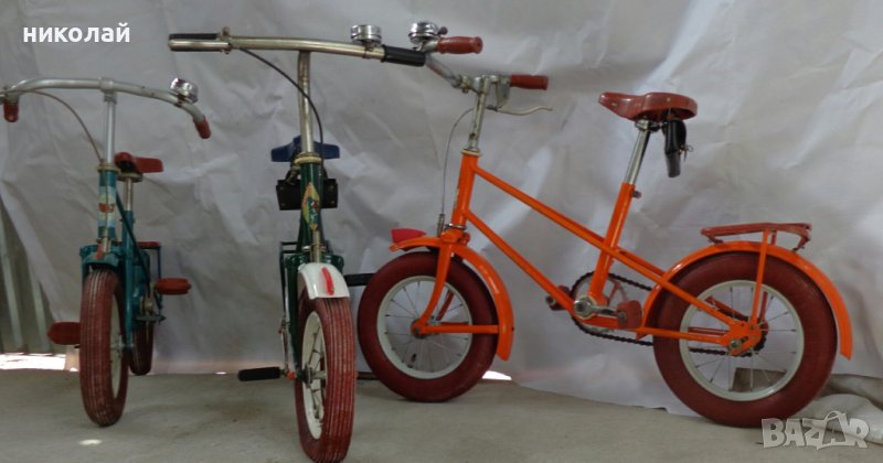 Ретро детски велосипеди марка ( Бабочка) Пеперудка МВ-1, КВД  три броя употребявани 1979 год. СССР, снимка 1