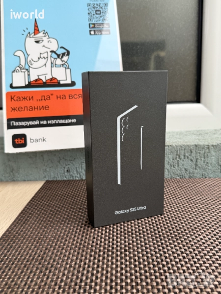  НОВ❗️512gb❗️ SAMSUNG S25 ULTRA ❗️ Лизинг от 76лв/м ❗️ Titanium black, снимка 1